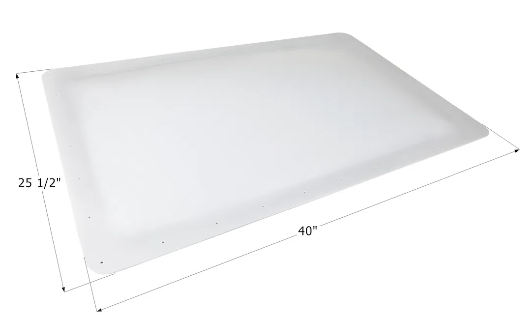 14106 – ICON Skylight, 4 Inch High Bubble Type Dome Rectangular For 36 Inch Length x 21-1/2 Inch Width Opening 40 Inc...